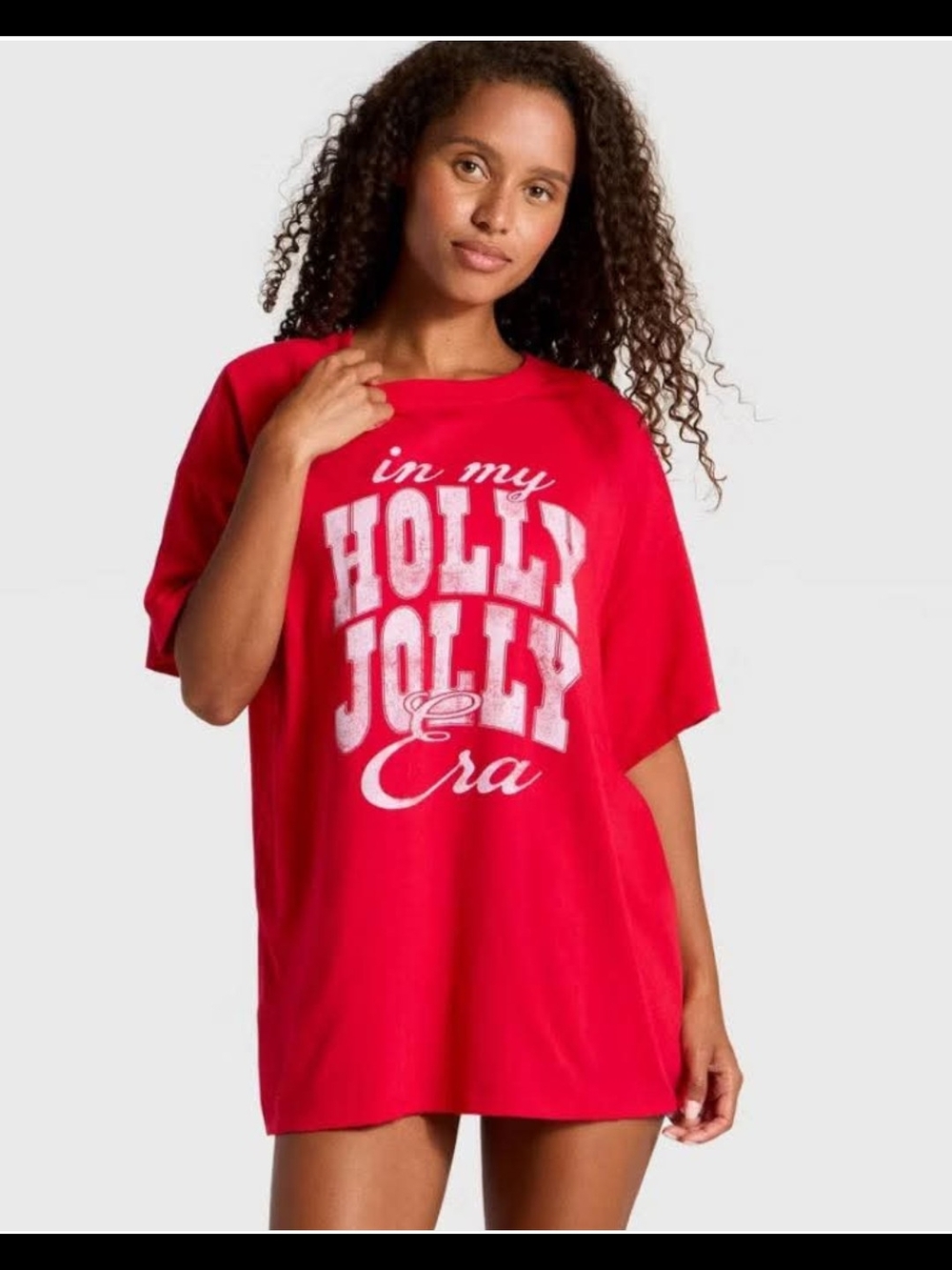 Wild Fable Women's Red 'In My Holly Jolly Era' Graphic Tee